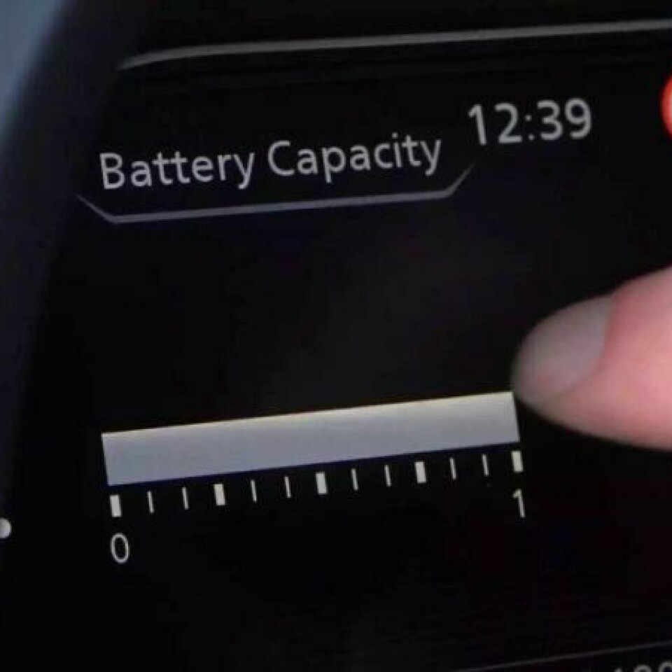 SMART: Første generasjon Nissan Leaf har en egen visning av tilstanden på batteriet. Så enkelt og så smart. SMART: Første generasjon Nissan Leaf har en egen visning av tilstanden på batteriet. Så enkelt og så smart. Foto: broom