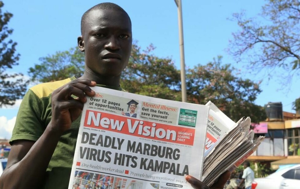 Da Marburgviruset nådde Ugandas hovedstad Kampala i 2014, så skapte det store overskrifter. Da Marburgviruset nådde Ugandas hovedstad Kampala i 2014, så skapte det store overskrifter. Foto: James Akena / Reuters