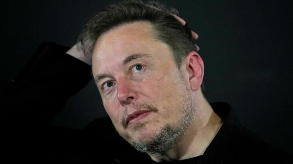Elon Musk ble intervjuet av Oljefondets sjef Nicolai Tangen. Foto: Kirsty Wigglesworth / AP / NTB