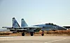 En russisk Sukhoi Su-35-jager lander på den russiske militærbasen Hmeimim i Syria i 2019. Foto: Maxime Popov / AFP/NTB
