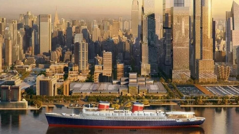 SS «United States» er et amerikansk-flagget havgående atlanterhavsskip bygget i 1952 for United States Lines. Slik kan den permanente plasseringen på Hudson-elven på vestsiden av Manhattan i New York bli.