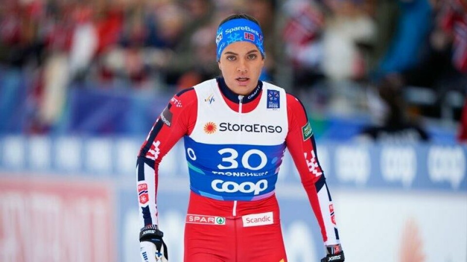 Kristine Stavås Skistad i sprintprologen.