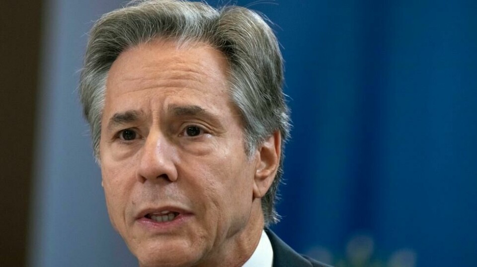 USAs utenriksdepartement advarer mot å bruke uttalelsen som et påskudd for handlinger som skaper ytterligere splid. Her er utenriksminister Antony Blinken.