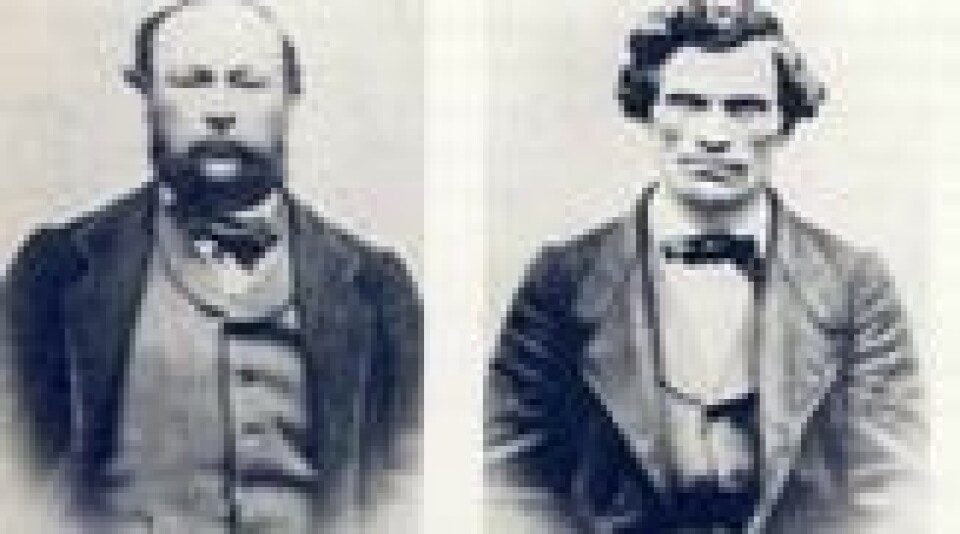Friedrich Wilhelm Priess (til venstre) og Knud Fredrik Christian Simonsen var de 19. april 1864 de siste som ble henrettet i Christiania. Avrettingen fant sted på Etterstad. Skarpretter var Samson Isberg. Friedrich Wilhelm Priess (til venstre) og Knud Fredrik Christian Simonsen var de 19. april 1864 de siste som ble henrettet i Christiania. Avrettingen fant sted på Etterstad. Skarpretter var Samson Isberg. Foto: Politimuseet i Oslo / Wikipedia via Juristen.no