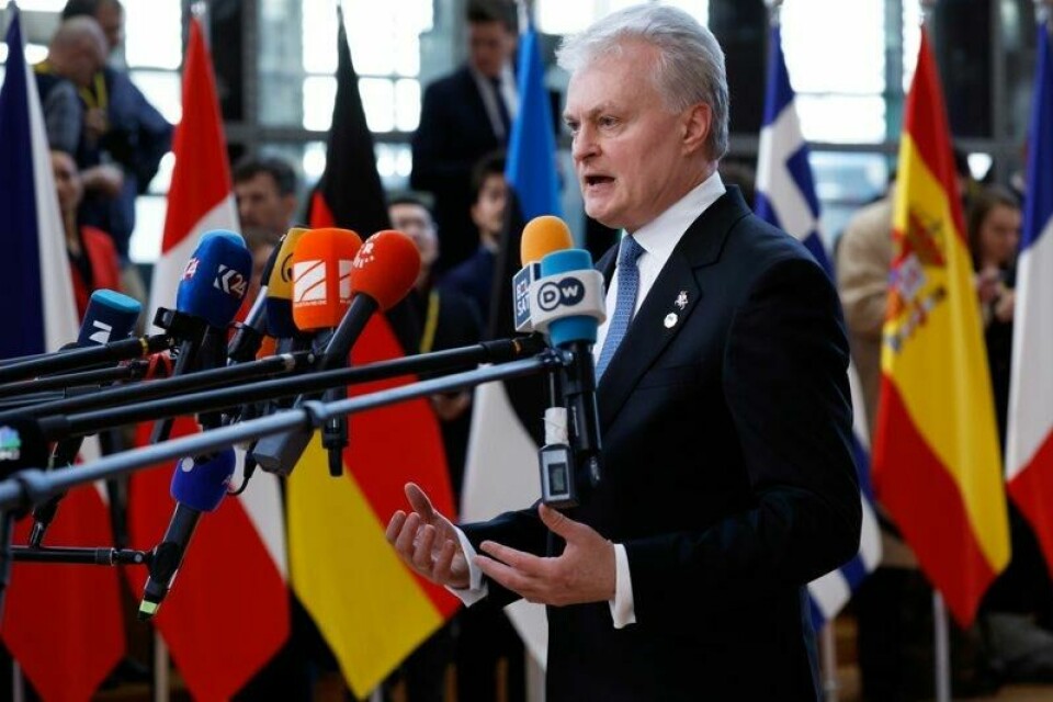Litauens president Gitanas Nauseda vil framskynde prosessen med å innlemme Ukraina i EU.