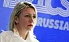 Talsperson for russisk UD Maria Zakharova. Foto: Maxim Shemetov / Reuters / NTB