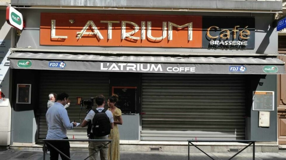 Onsdag ble det funnet et lik i veggen på L'Atrium bar i Nice, Frankrike.