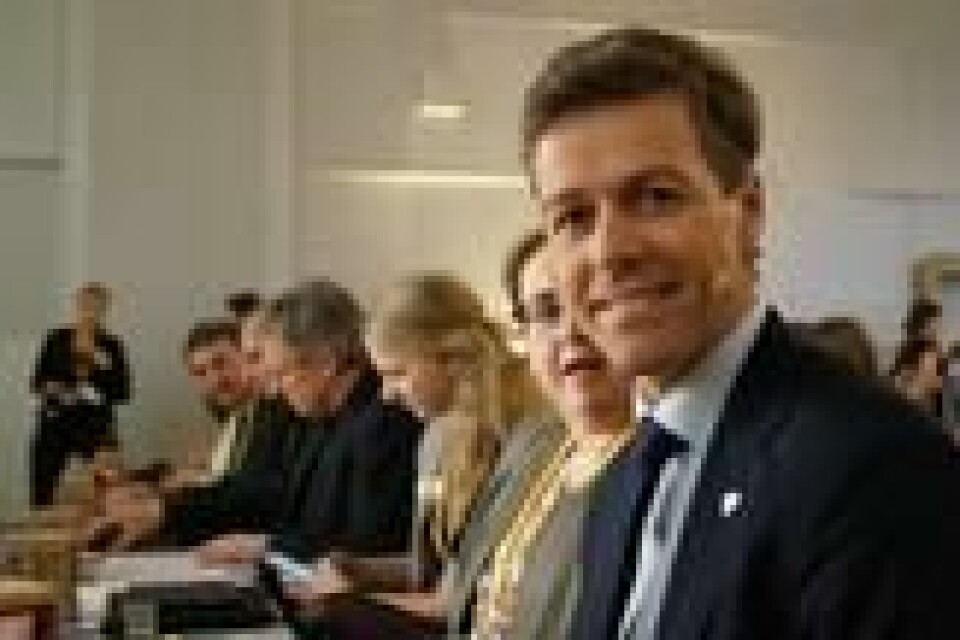 Knut Arild Hareide åpner landsmøtet torsdag med sin tale. Knut Arild Hareide åpner landsmøtet torsdag med sin tale. Foto: Mads Fremstad / ABC Nyheter