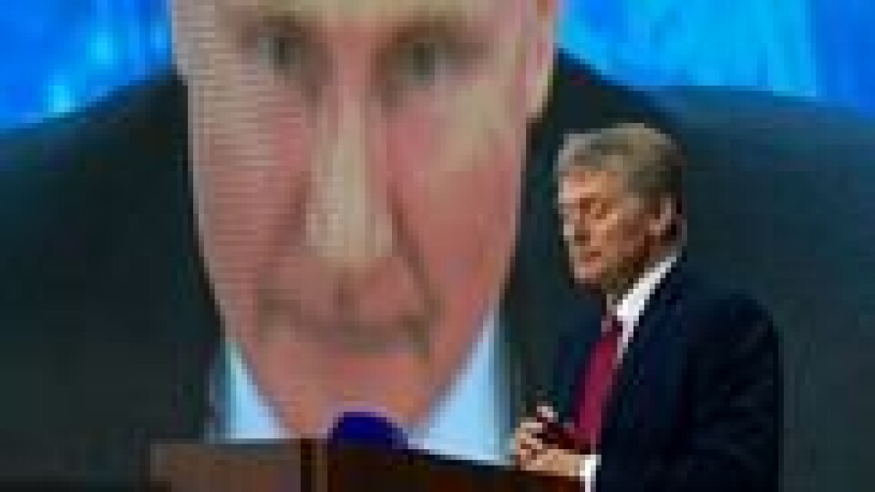 Putins talsperson Dmitry Peskov. Putins talsperson Dmitry Peskov. Foto: Alexander Zemlianichenko / AP/NTB