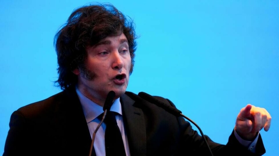 Argentinas president Javier Milei besøker Danmark mandag i neste uke. Foto: Natacha Pisarenko AP / NTB