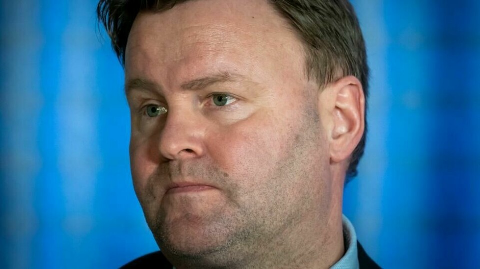 Assisterende direktør Espen Rostrup Nakstad i Helsedirektoratet under en pressekonferanse om håndteringen av corona-pandemien.