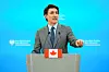 Canadas statsminister Justin Trudeau sier at planene om mottiltak er klare om Donald Trump innfører tollen han har varslet. Foto: Sean Kilpatrick / The Canadian Press via AP / NTB