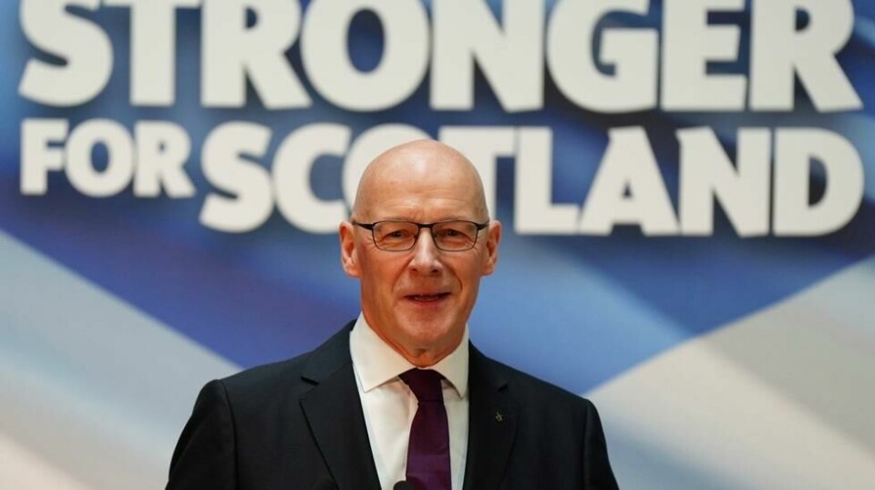 John Swinney ble tirsdag utnevnt som Skottlands nye førsteminister, dagen etter at han overtok ledervervet i det skotske nasjonalistpartiet SNP. Foto: Jane Barlow / AP / NTB