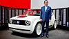 ELEKTRISK: Bykonseptet Urban EV og Honda-sjef Takahiro Hachigo.
