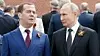 Russlands president Vladimir Putin og nestleder i Russlands sikkerhetsråd, statsminister Dimitrij Medvedev.