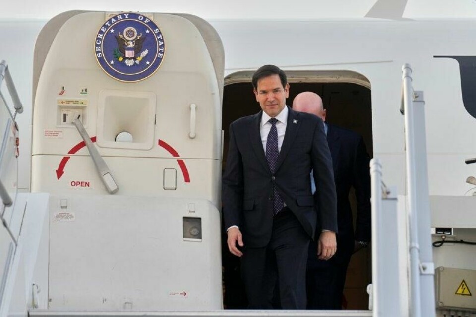 USAs utenriksminister Marco Rubio ankom torsdag Brussel og Natos utenriksministermøte.