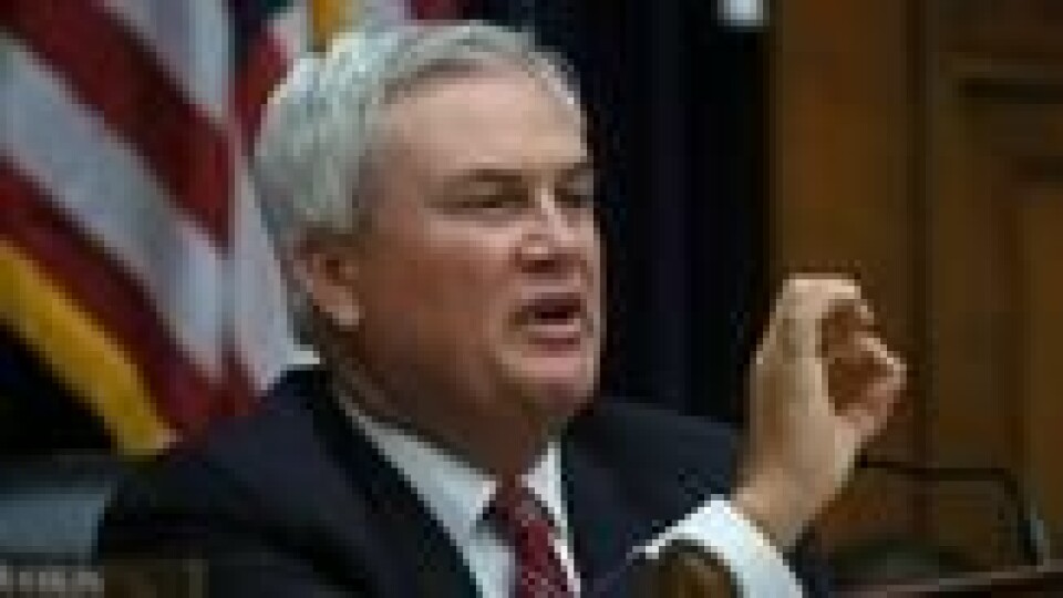 Representanten James Comer (R-KY) uttaler seg under høringen i House Oversight and Accountability Committee om påstått innblanding i justisdepartementets etterforskning av Hunter Biden, 19 juli, 2023. Representanten James Comer (R-KY) uttaler seg under høringen i House Oversight and Accountability Committee om påstått innblanding i justisdepartementets etterforskning av Hunter Biden, 19 juli, 2023. Foto: Leah Millis / Reuters / NTB