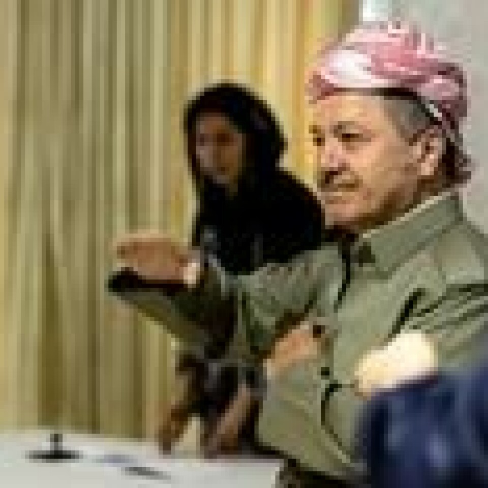 Den irakisk-kurdiske lederen Massoud Barzani i valglokalet mandag denne uken. Scanpix/AFP. Den irakisk-kurdiske lederen Massoud Barzani i valglokalet mandag denne uken. Scanpix/AFP.