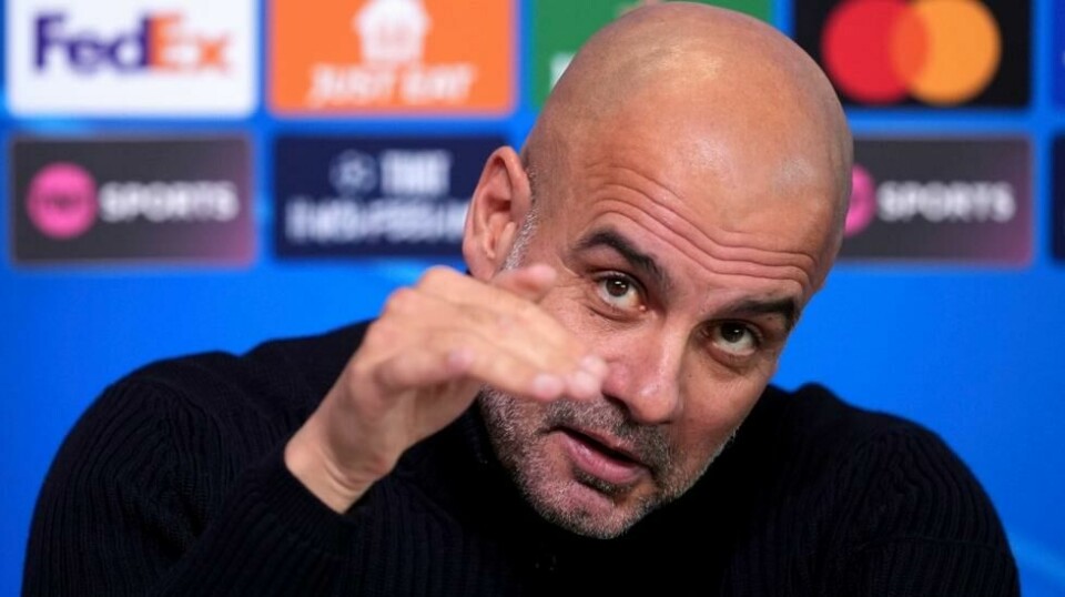 Manchester City-manager Pep Guardiola snakker om sitt sinteste øyeblikk. Foto: Martin Rickett / PA via AP / NTB