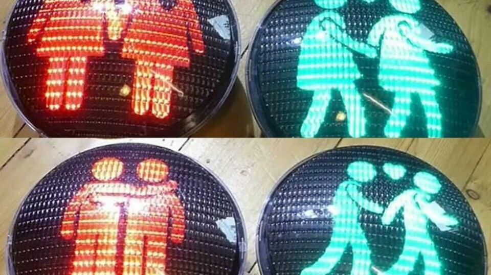 De nye trafikklysene blir satt opp ved fotgjengeroverganger i Stockholm.