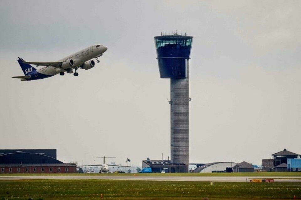Luftrommet over København-flyplassen Kastrup var stengt i morgentimene.