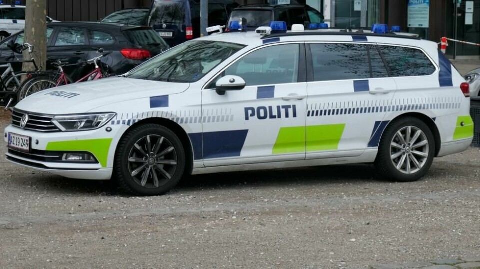 Det var to danske politibetjenter som gjorde den makabre oppdagelsen på Amager i Danmark. Foto: Erik Johansen / NTB