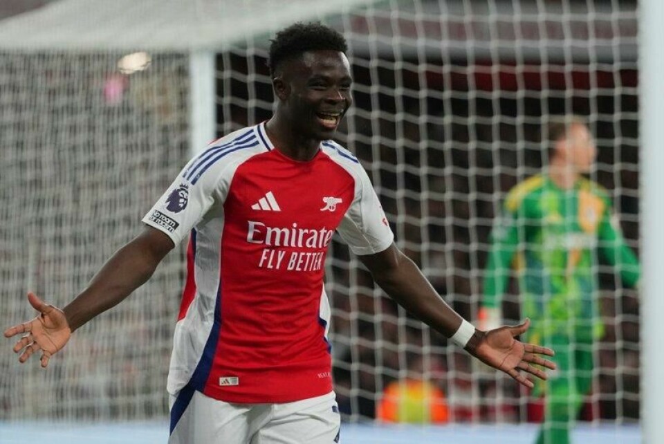 Bukayo Saka scoret i sitt comeback etter skade da Arsenal slo Fulham.