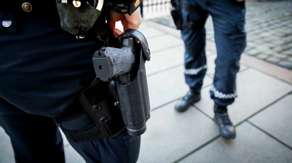 Uniformert mannskap i politiets vakt- og beredskapstjeneste. Illustrasjonsfoto:
