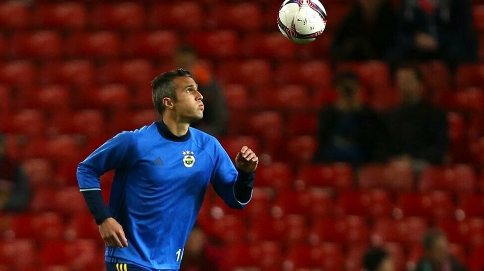 Robin van Persie fikk en real nesestyver i helgen. Foto: Dave Thompson / AP / NTB