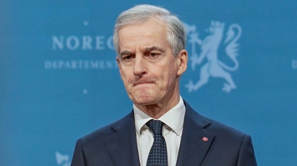 Statsminister Jonas Gahr Støre under pressekonferansen tirsdag.