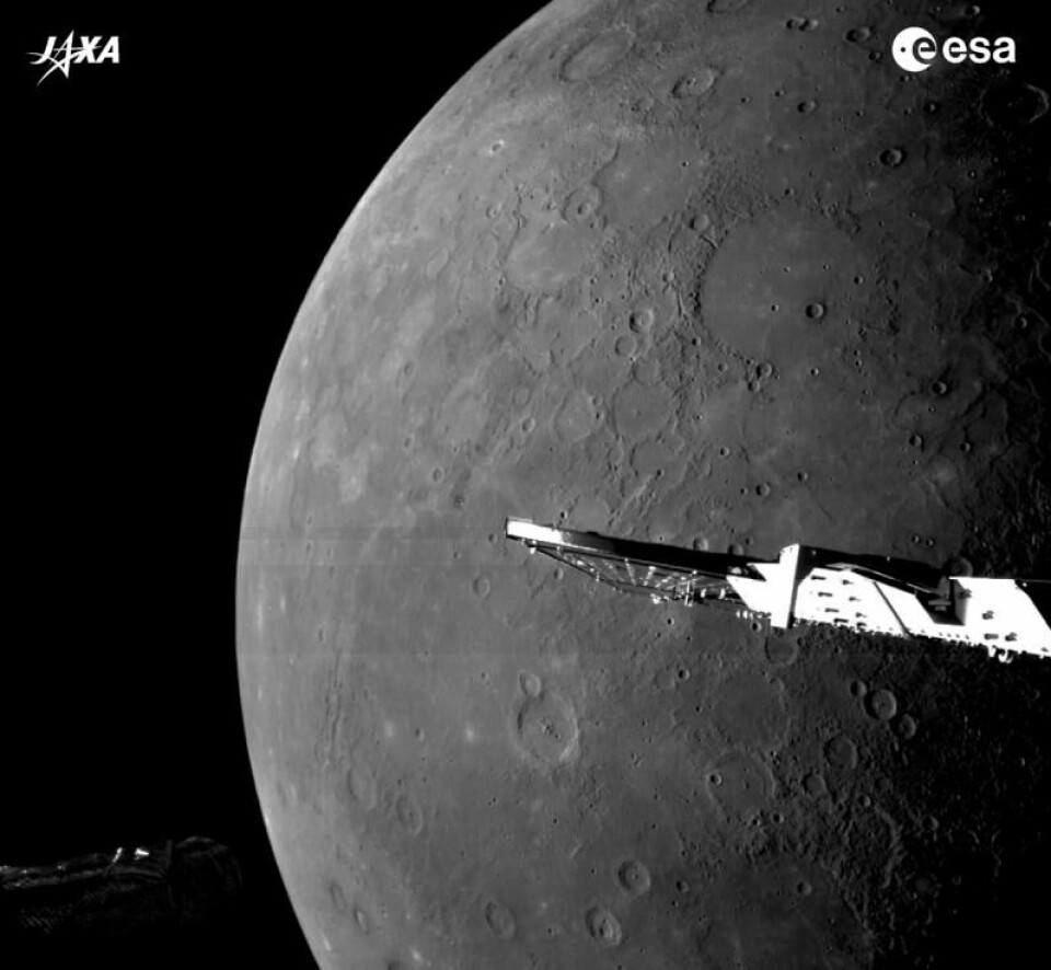 En slette kalt Borealis Planitia stammer fra lava som bredde seg ut under eldgamle vulkanutbrudd. En slette kalt Borealis Planitia stammer fra lava som bredde seg ut under eldgamle vulkanutbrudd. Foto: ESA/BepiColombo/MTM