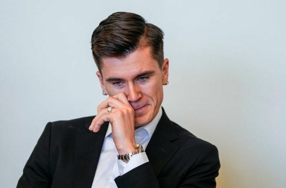 Jakob Ingebrigtsen under dag tre i Sør-Rogaland tingrett. Der behandles saken mot hans far, Gjert Ingebrigtsen.