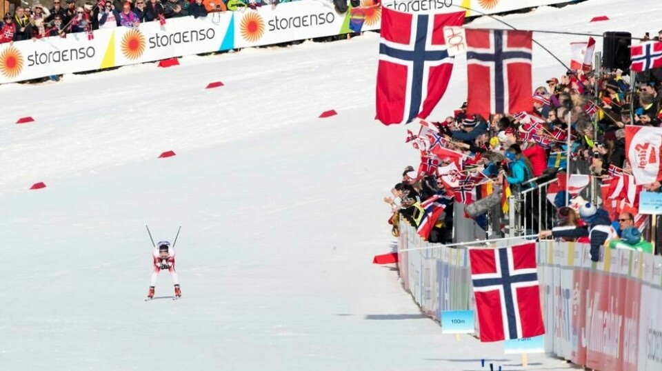 Hans Christer Holund ble verdensmester på 50 km fri teknikk under VM på ski i Seefeld.