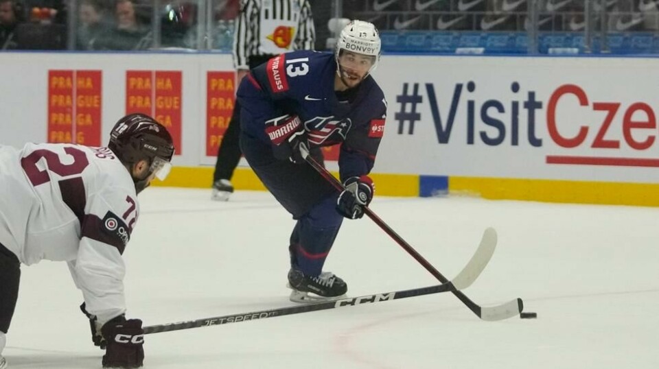 Johnny Gaudreau døde på tragisk vis i slutten av august. Her i aksjon for USA i ishockey-VM tidligere i år. Foto: Darko Vojinovic, file / AP / NTB