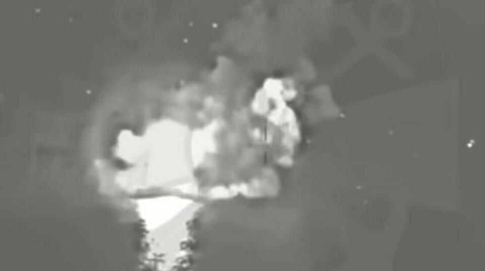 – Vi kunne ikke la dette skje, sier en talsmann for den ukrainske marinen, Dmytro Pletentsjuk, om russiske forflytninger. Screenshot: Video by Dmytro Pletenchuk on social media