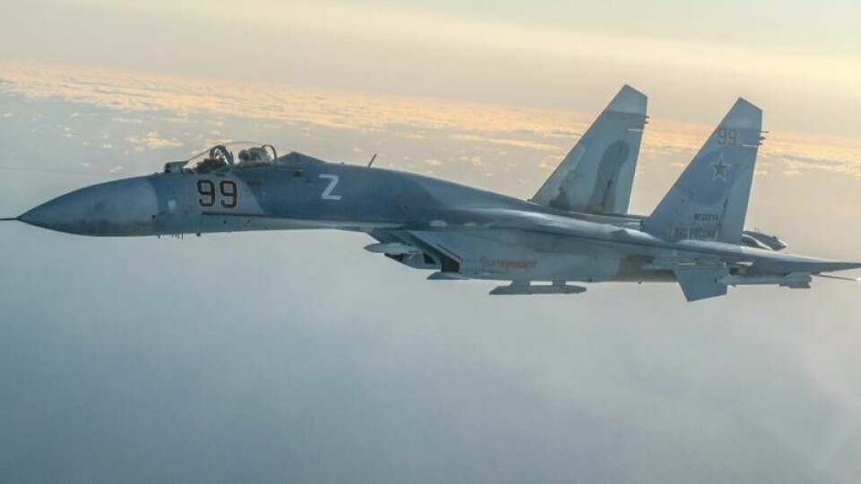 Et Sukhoj Su-27 «Flanker» fotografert av det svenske forsvaret. Et Sukhoj Su-27 «Flanker» fotografert av det svenske forsvaret. Foto: Försvarsmakten