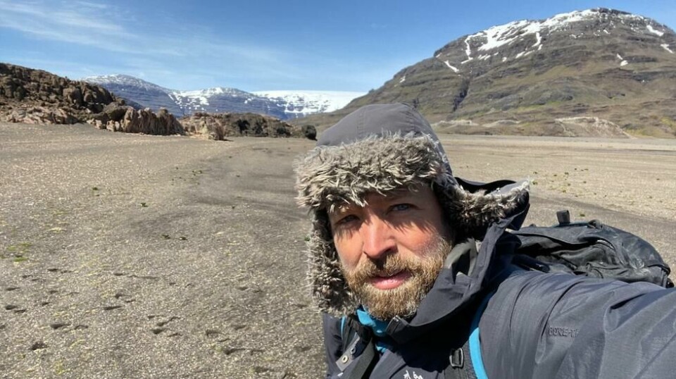 Klimaforsker Jostein Bakke på feltarbeide på øya Kerguelen, 2000 kilometer nord for Antarktis, i desember 2019.