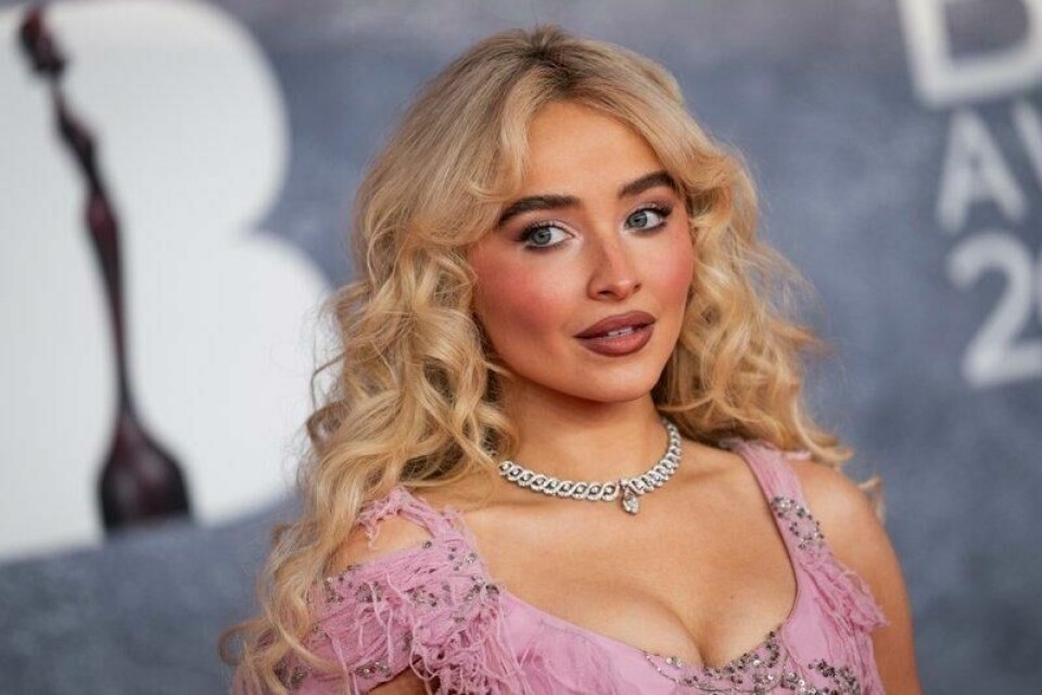Sabrina Carpenter på rød løper under Brit Awards i London tidligere i mars.