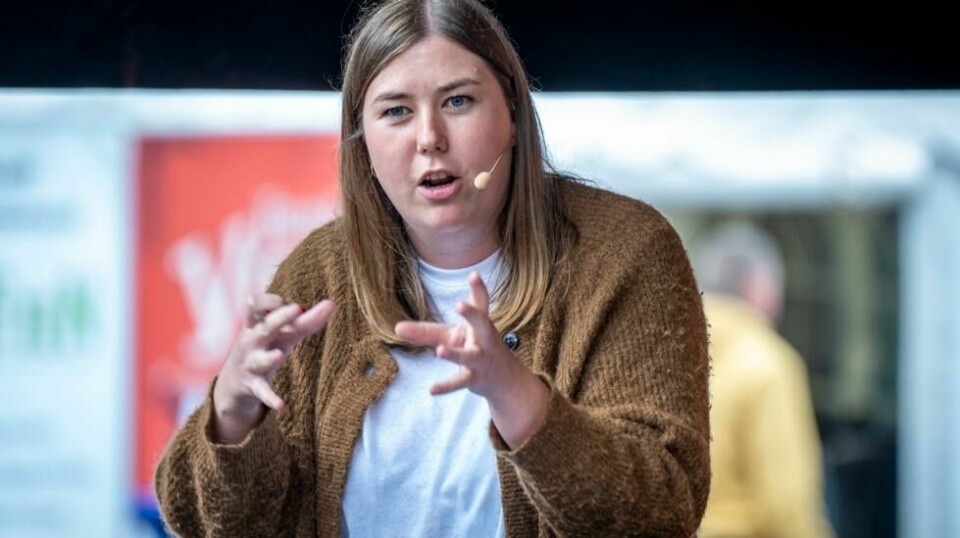 AUF-leder Astrid Hoem skal ha et møte med Rød Ungdoms leder Amrit Kaur etter sistnevntes terrorist-utspill. Foto: Heiko Junge / NTB