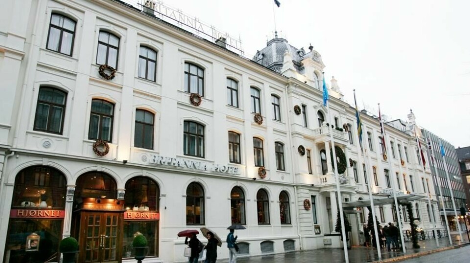 Britannia Hotel ruver der det ligger i Dronningens gate i Trondheim. Foto: Gorm Kallestad / SCANPIX