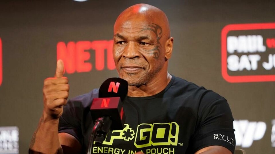 Mike Tyson fikk trøbbel med magen. Foto: Sam Hodde / AP / NTB