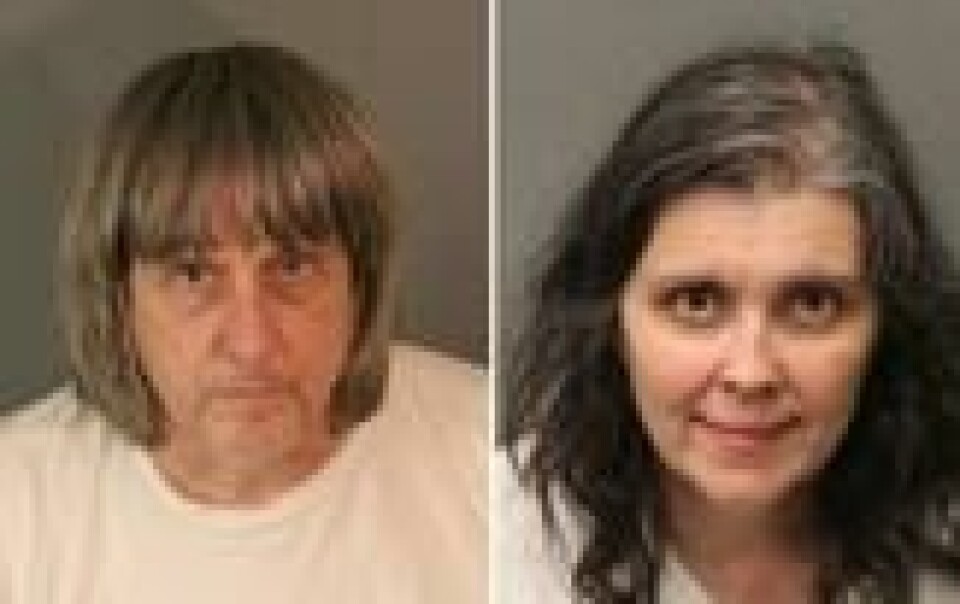SIKTET: David Allen Turpin og Louise Ann Turpin er siktet for tortur og mishandling. SIKTET: David Allen Turpin og Louise Ann Turpin er siktet for tortur og mishandling. Foto: Handout / Reuters
