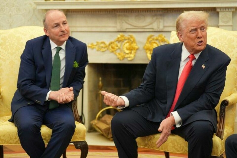 Irlands statsminister Micheál Martin møtte onsdag USAs president Donald Trump.