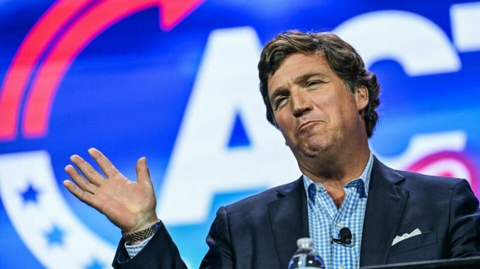 Politiske kommentatoren Tucker Carlson taler på en konferansen i West Palm Beach, Florida, 15. juli 2023. Illustrasjonsfoto.