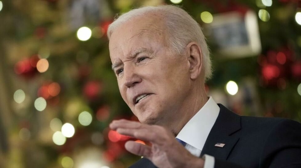 President Joe Biden skrøt av Donald Trump og den tidligere Trump-administrasjonen i en tale tirsdag.