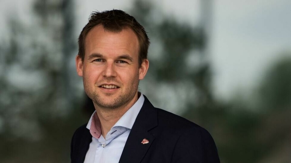 Sola 20190426. Kristelig Folkepartis leder Kjell Ingolf Ropstad venter sitt andre barn. Her er han fotografert på Sola i april, i forbindelse med KrFs landsmøte.
