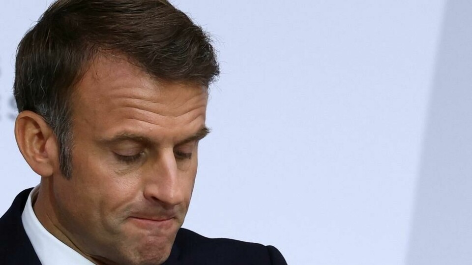 Frankrikes president Emmanuel Macron oppfordrer Iran og Israel til å bryte det han kaller sykluser med gjengjeldelser. Foto: Stephanie Lecocq / AP / NTB