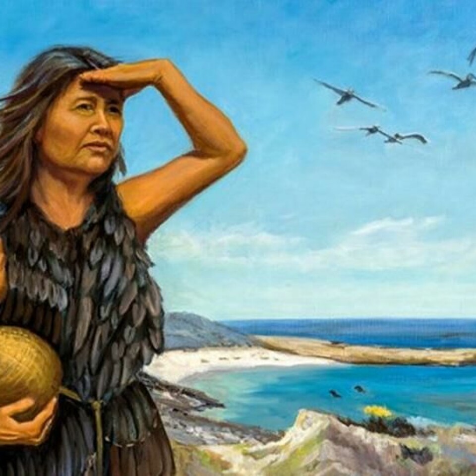 Maleri av Juana Maria basert på øyenvitneskildringer fra da hun kom til Santa Barbara i 1853. Maleri: Holli Harmon / nps.gov. Maleri av Juana Maria basert på øyenvitneskildringer fra da hun kom til Santa Barbara i 1853. Maleri: Holli Harmon / nps.gov.