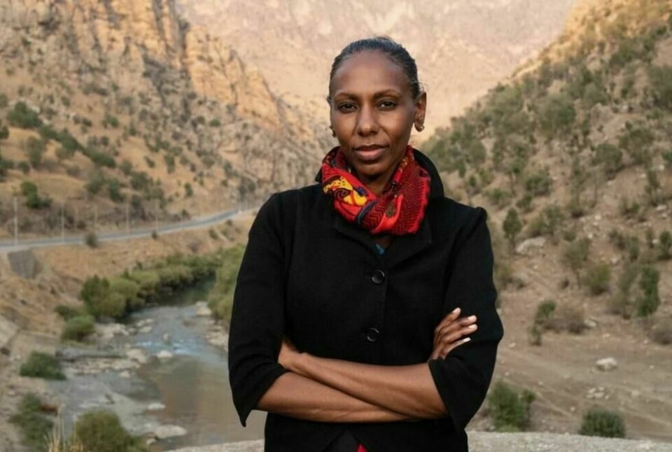 Nima Elbagir ved grensen mellom Iran og Irak. Nima Elbagir ved grensen mellom Iran og Irak. Foto: Alex Platt / CNN