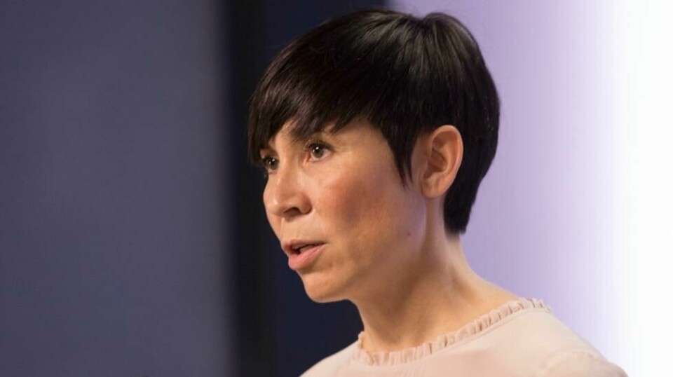 Forsvarsminister Ine Eriksen Søreide, bes om å offentliggjøre strukturstudien for Heimevernet før valget il høsten. Foto: Berit Roald / NTB scanpix